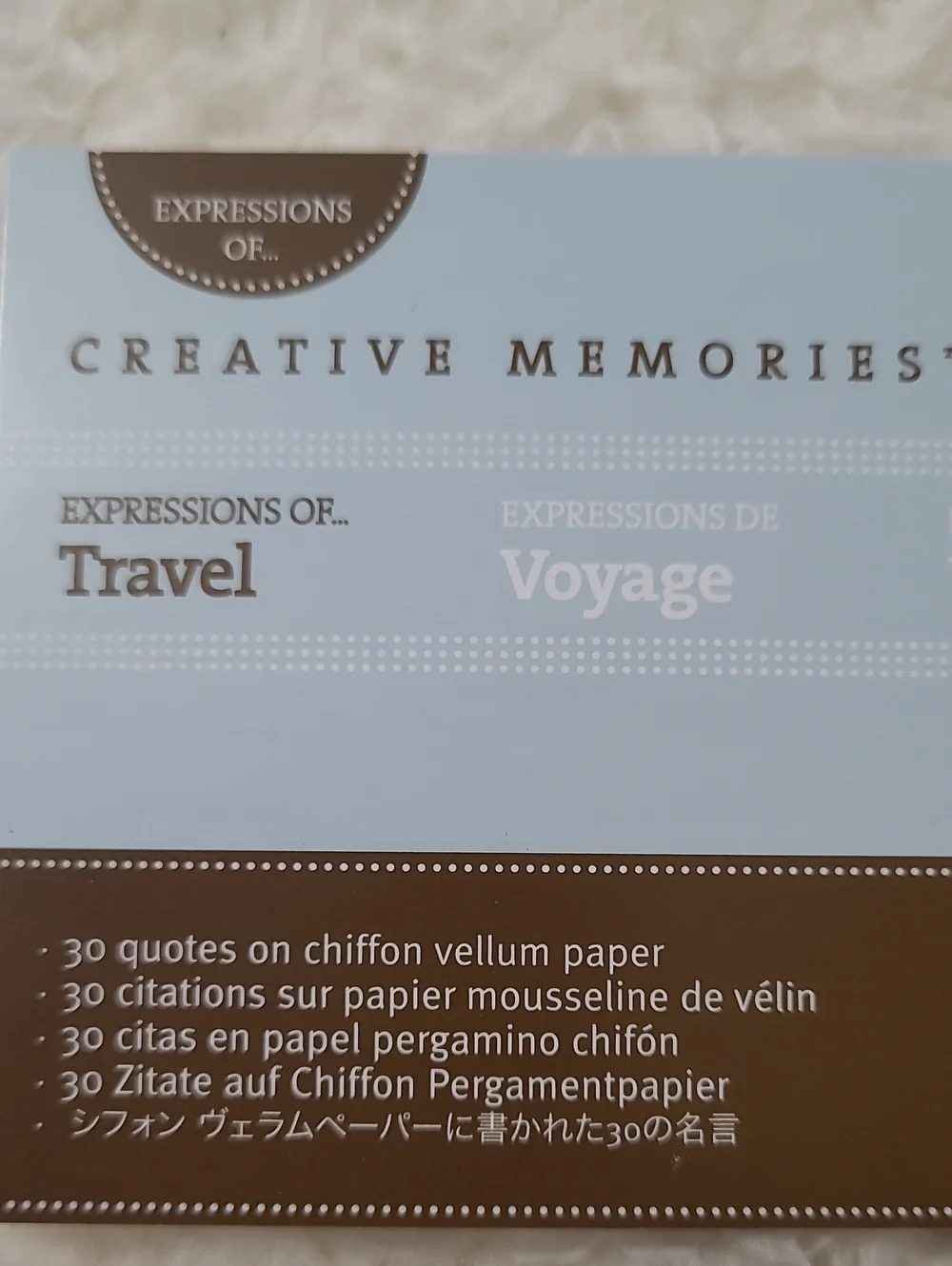 NEW Creative Memories 90 Quotes Expressions Nancy Odell Life Travel Precious Boy